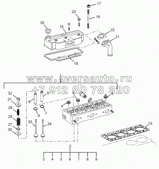 CYLINDER HEAD AND COVER