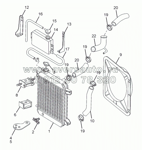 RADIATOR 357171, 357172, 357173