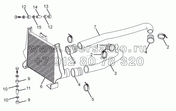 INTERCOOLER AND CONNECTIONS