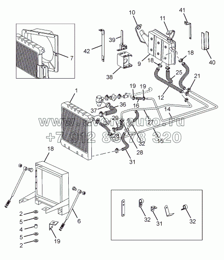 RADIATOR AND FITMENTS