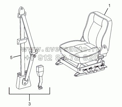 SEAT AND SEAT BELTS CHASSIS TYPE: 381226