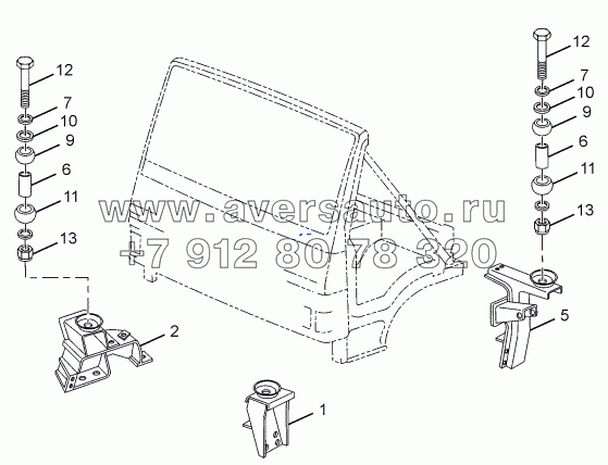 COWL MOUNTING CHASSIS TYPE: 381226