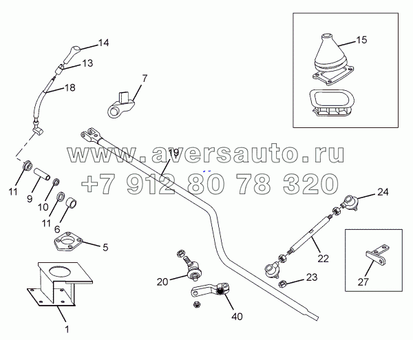 GEAR SHIFT LINKAGE CHASSIS TYPE: 381313