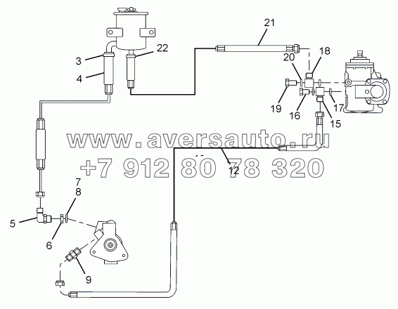 POWER STEERING PIPELINES