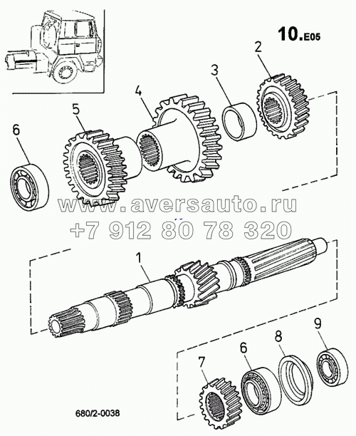 Вал промежуточный (680/2)