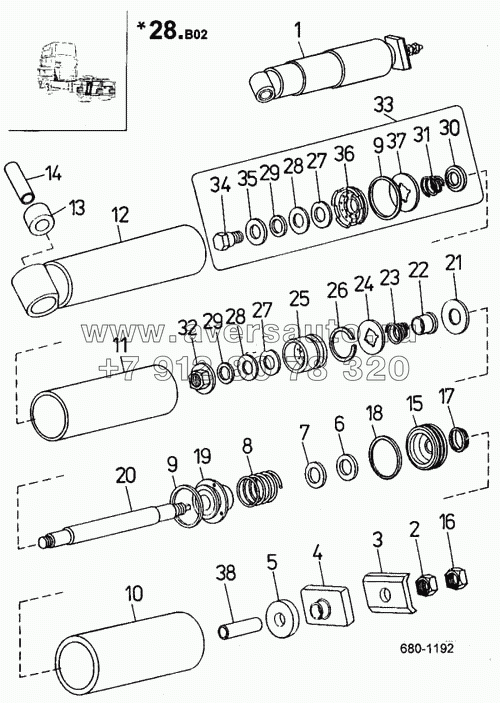 Амортизатор телескопический (детали) (680)