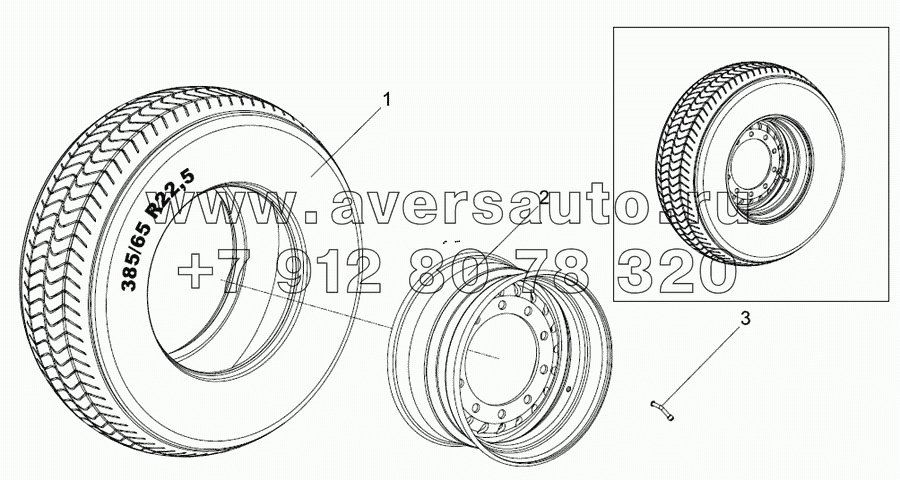 Колесо в сборе 9746-3107010