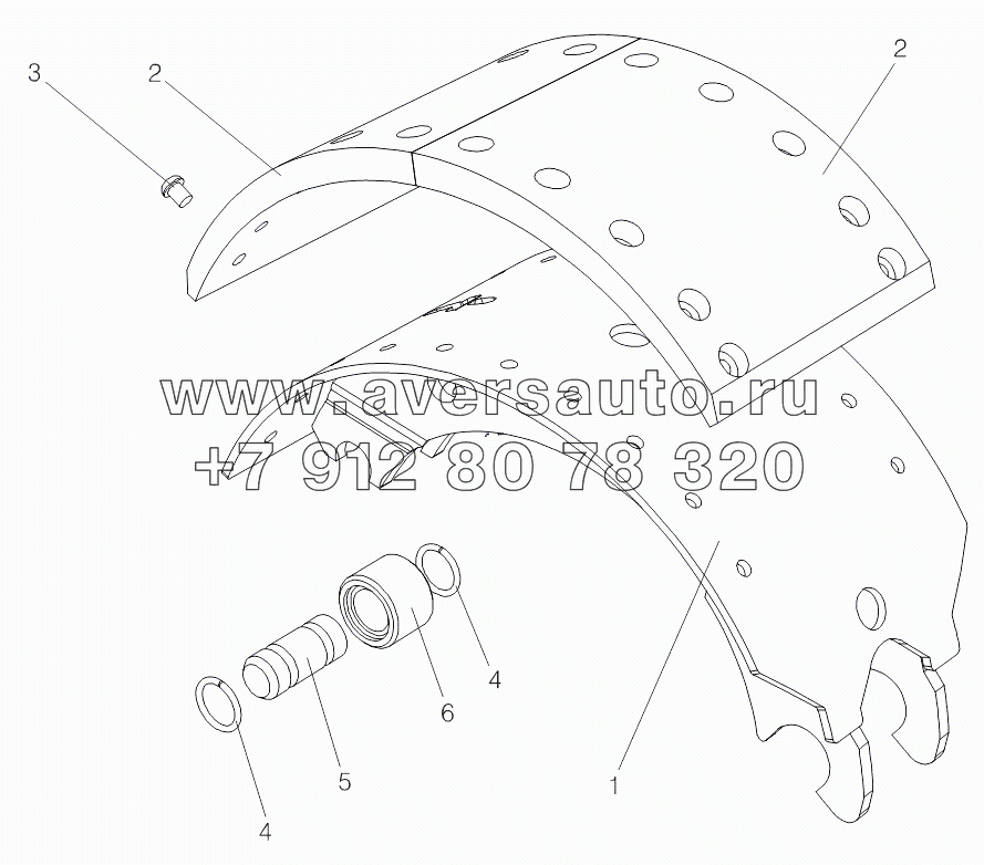 Колодка с накладками 2200080061