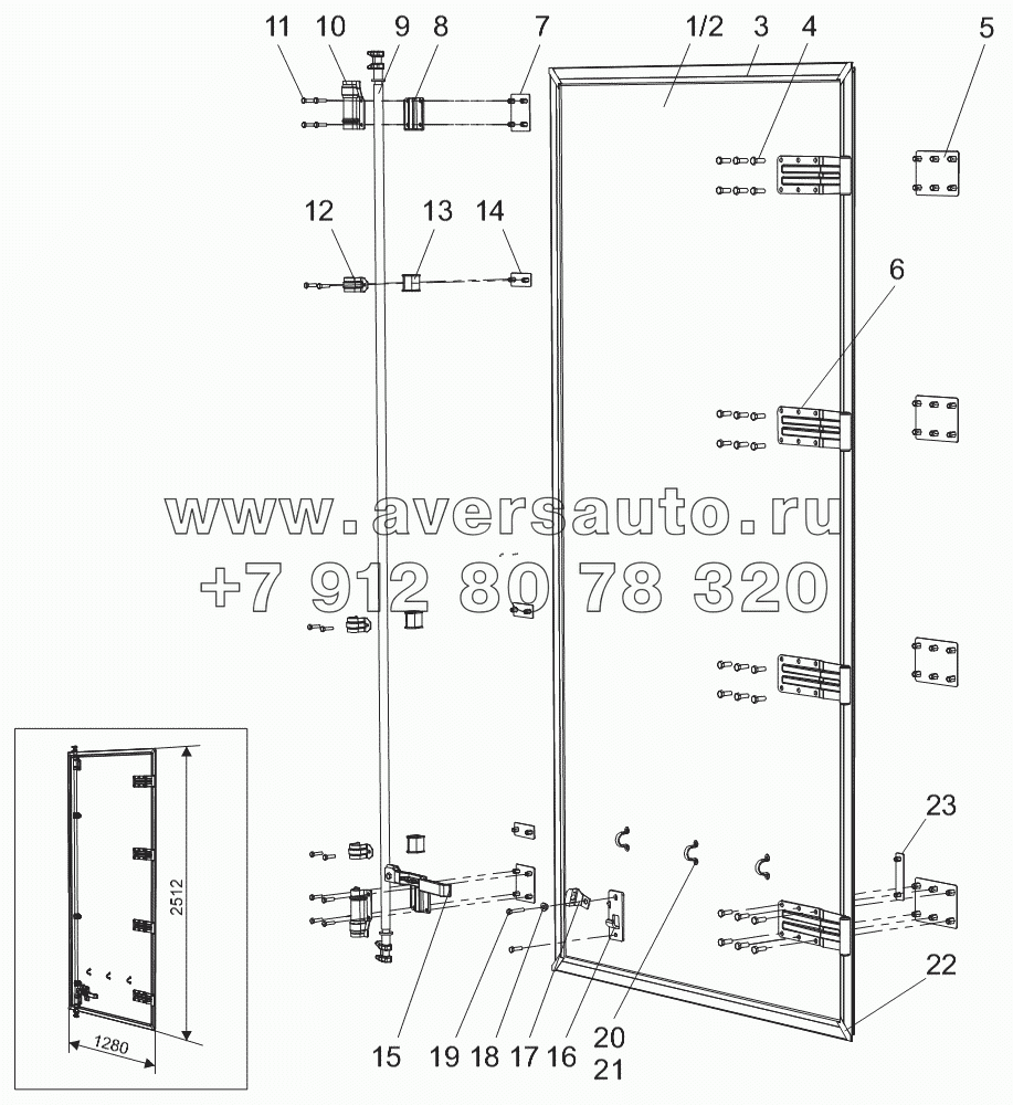 Дверь правая 97461-6301300-10