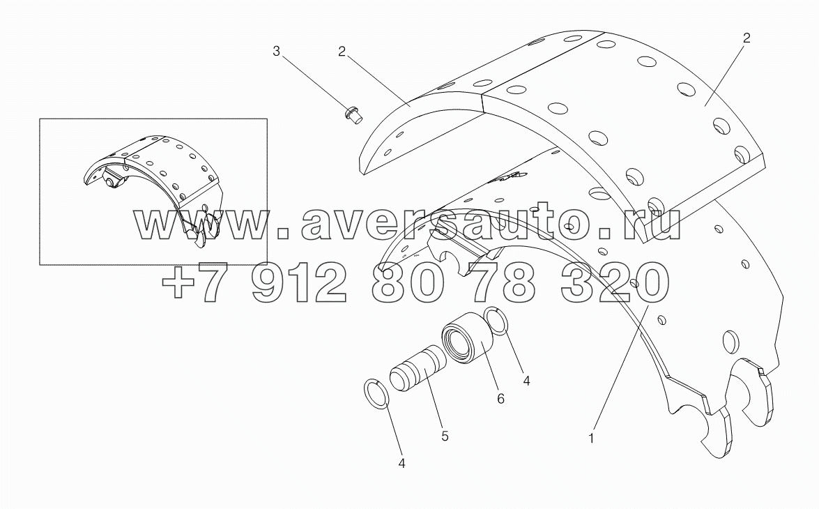 Колодка с накладками 2200080061