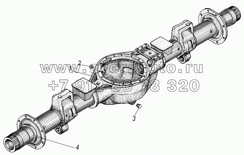 Картер заднего (среднего) моста