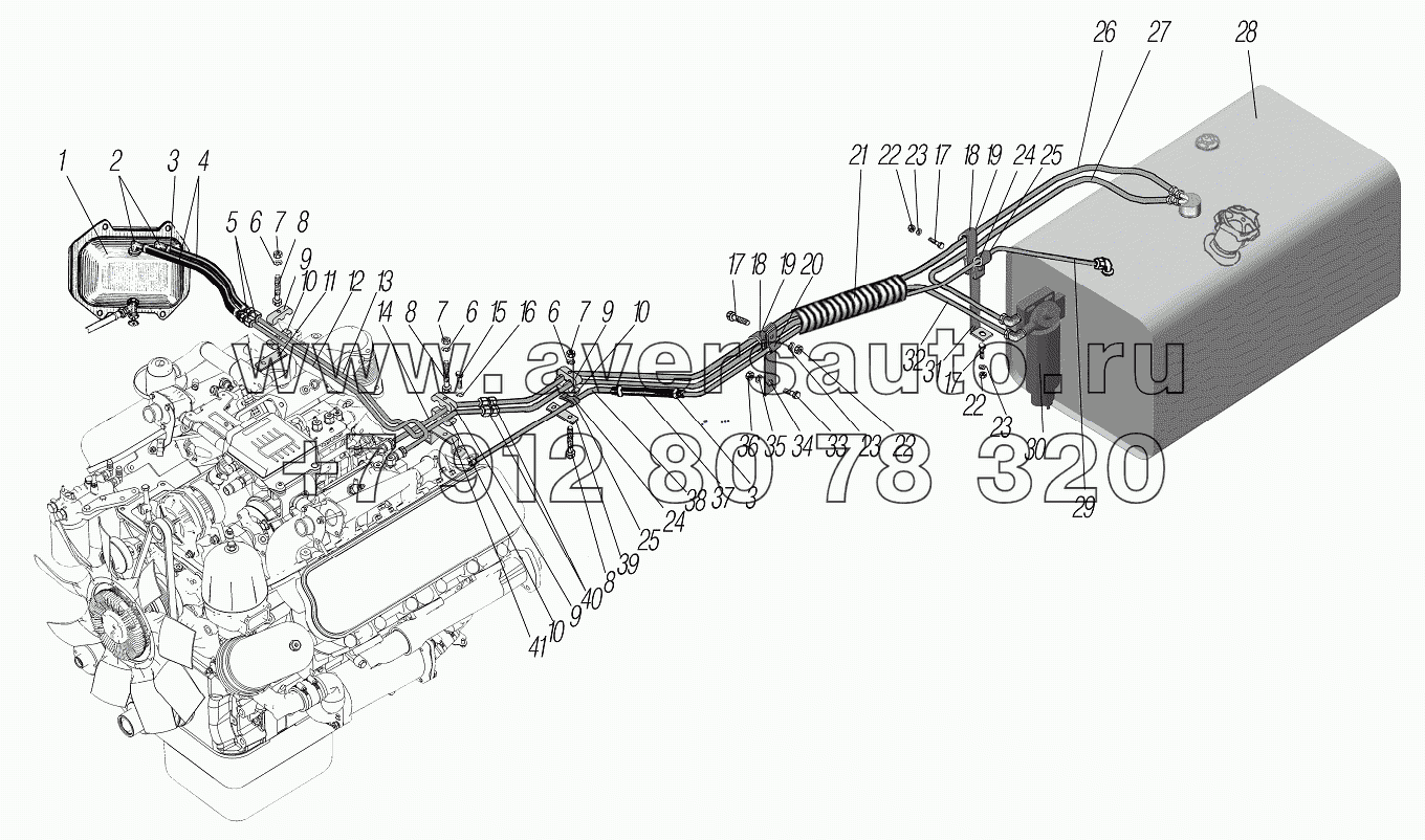 Трубопроводы и шланги системы питания