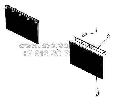 Установка брызговиков задних колес