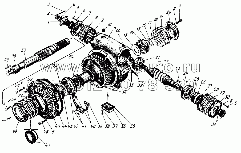 Редуктор лебедки