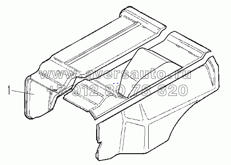 Изоляция мотоотсека наружная для автомобилей с двигателем ЯМЗ-7601
