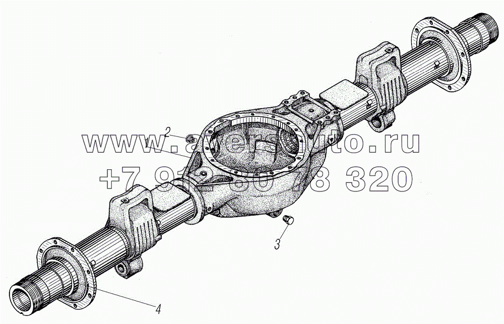 Картер заднего (среднего) моста