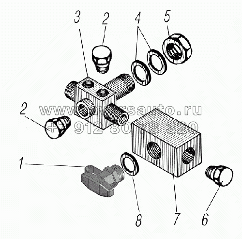 Установка крестовины разбора воздуха