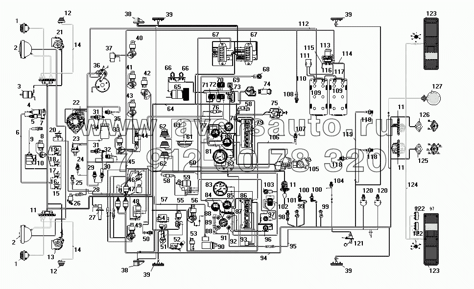 Схема МАЗ-5551 - схемы авто