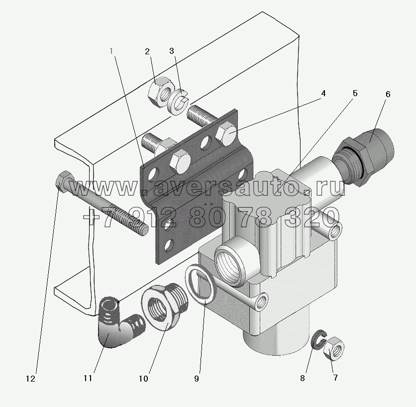Установка модулятора (на правом и левом лонжероне)
