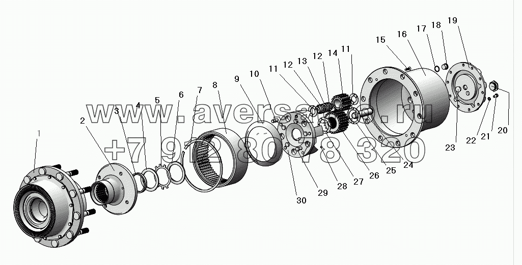 Редуктор колесный