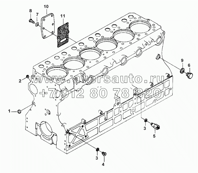 CYLINDER BLOCK - FROM D 8595