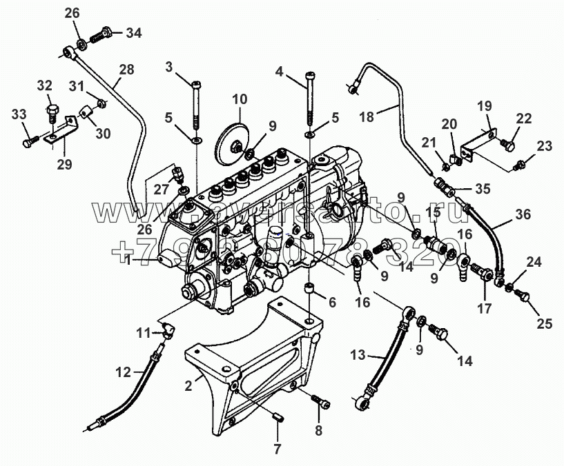 INJECTION PUMP - ENGINE 612DSJL/290HP