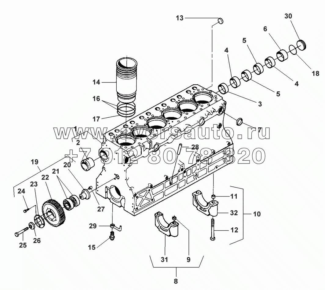 CYLINDER BLOCK - FROM NO A 2440