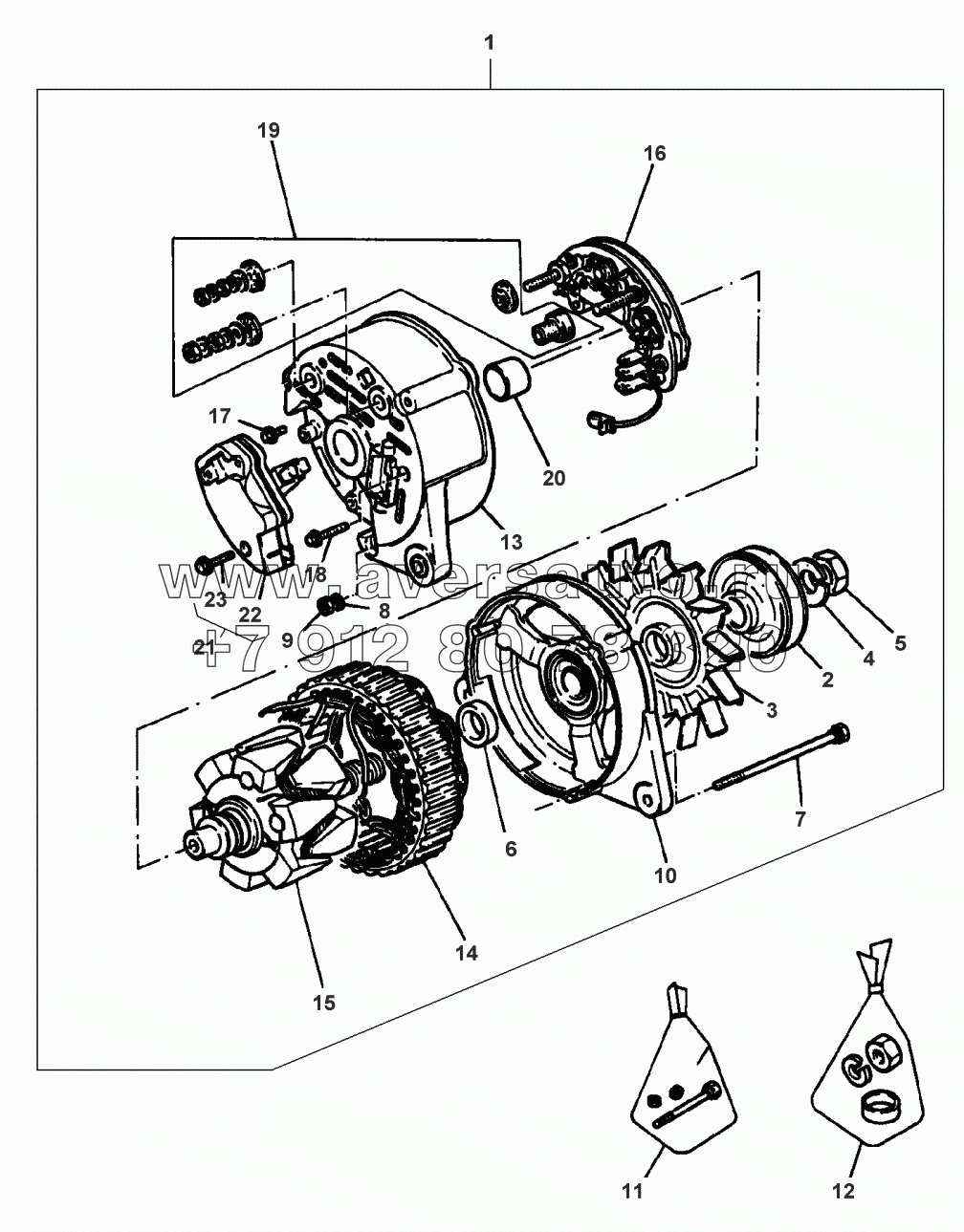 ALTERNATOR - FROM NO D 6826