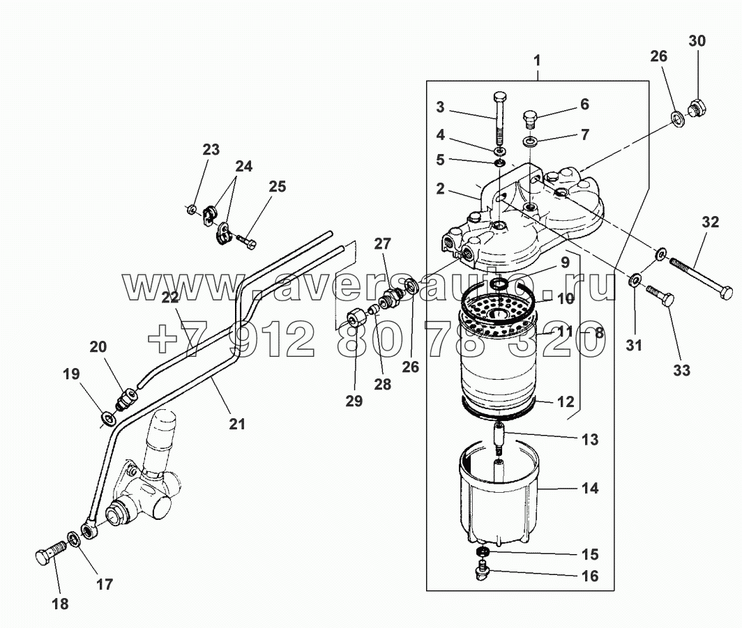 FUEL FILTER - FROM NO B 4805