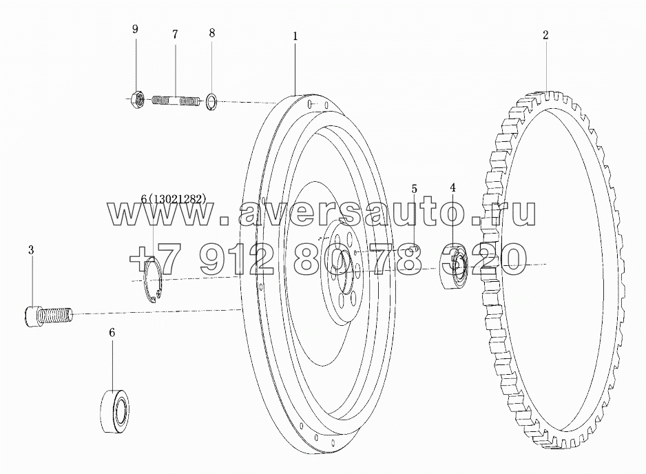  Маховик в сборе