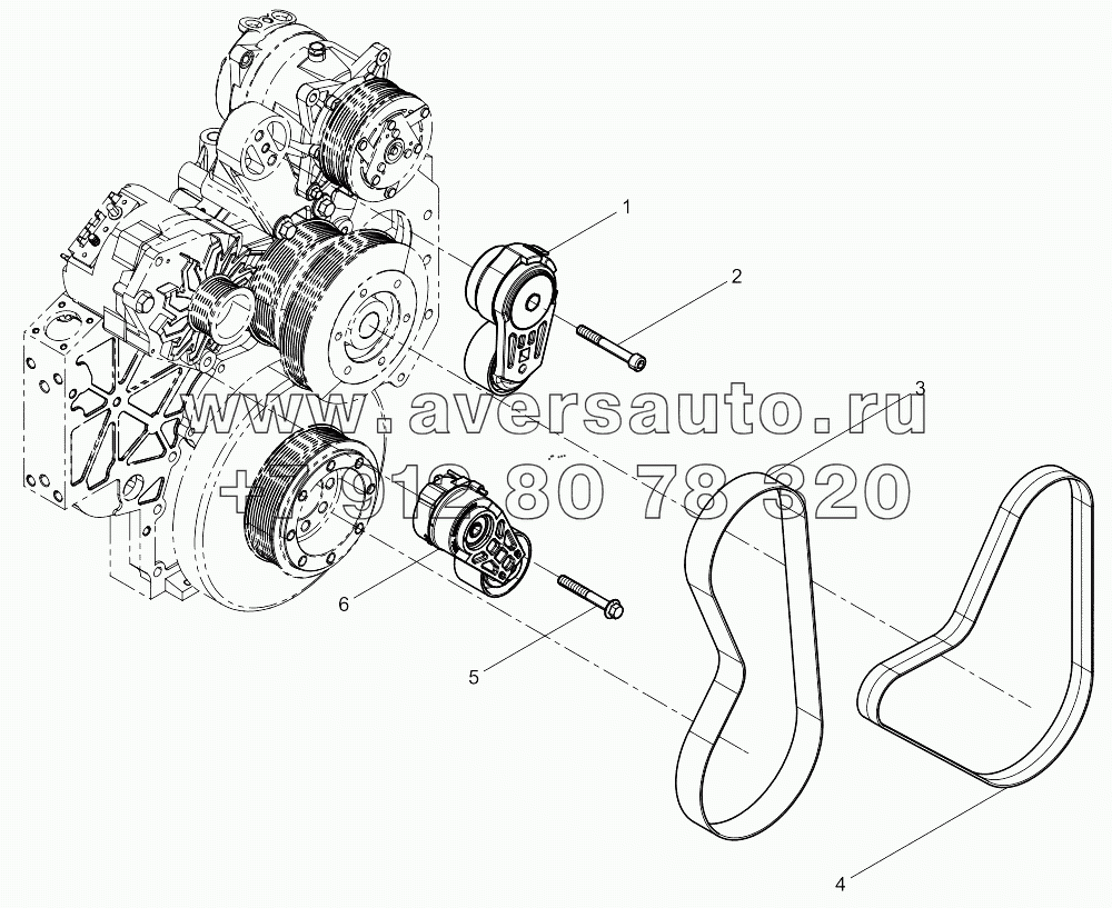  Tensioner And Belt Group