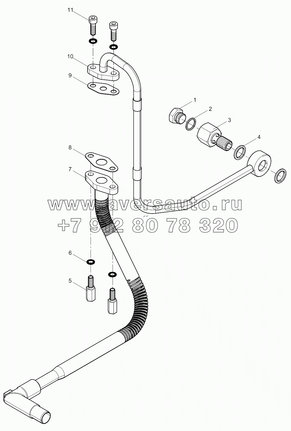  Turbocharger Oil Pipe Group