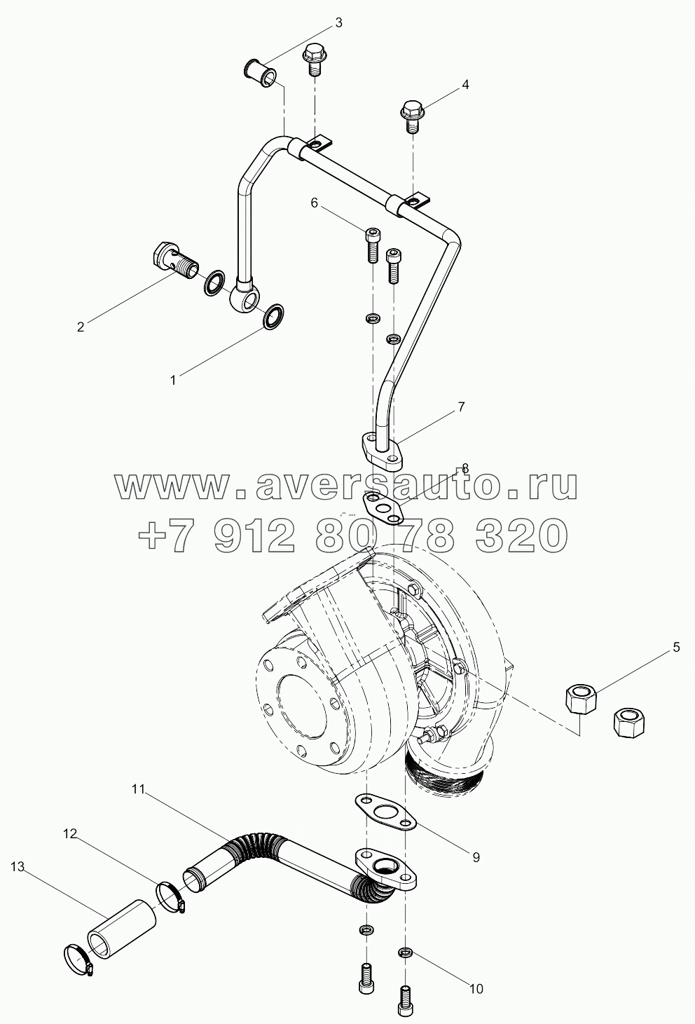 Turbocharger Oil Pipe Group