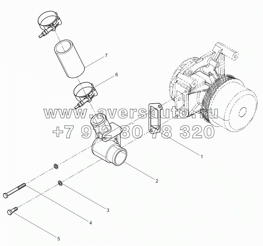  Water Inlet Pipe Group
