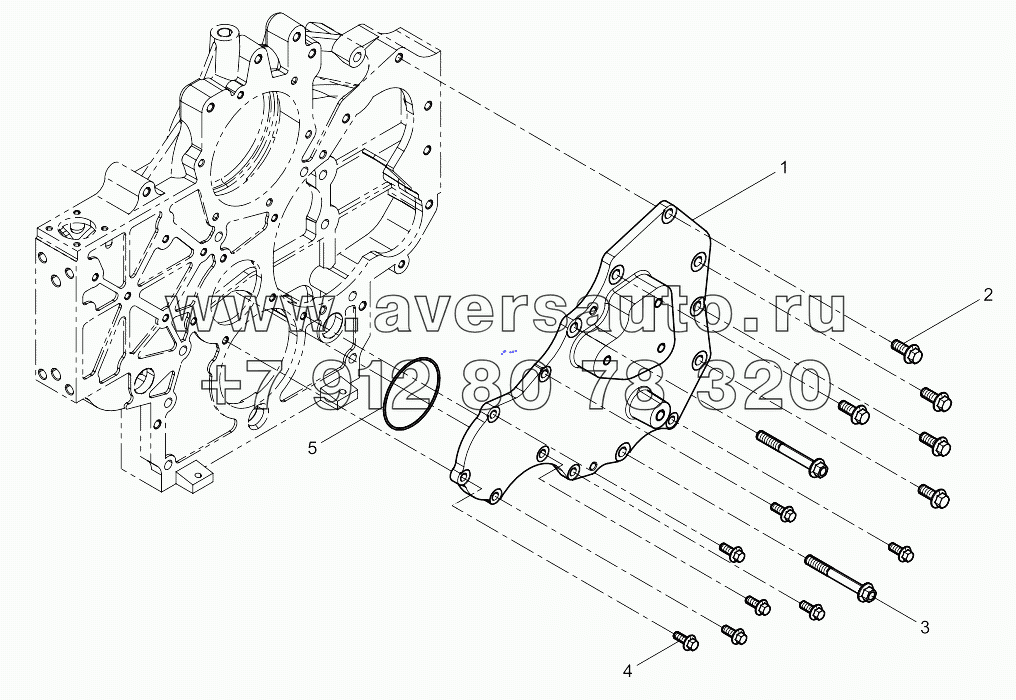  Camshaft gear cover combination