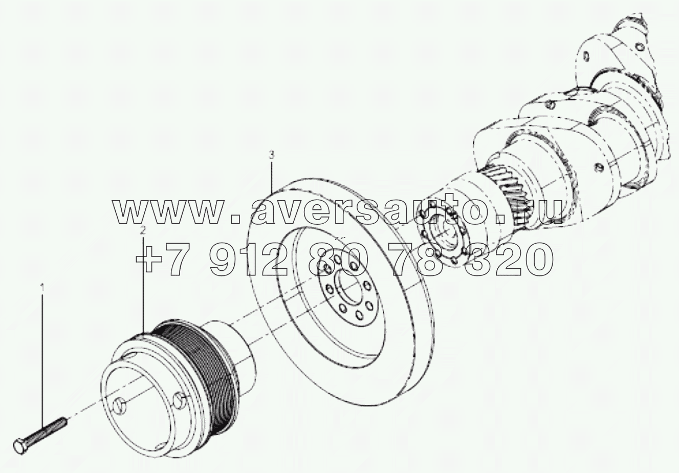  Crankshaft pulley group