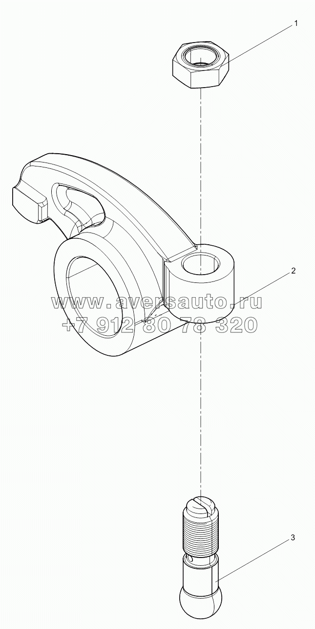 Exhaust valve rocker assembly