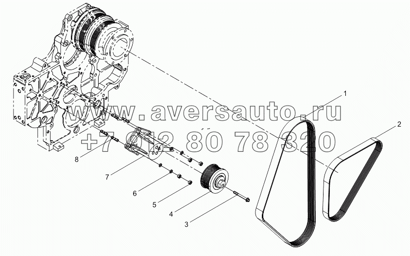 Tensioner and Belt Assembly