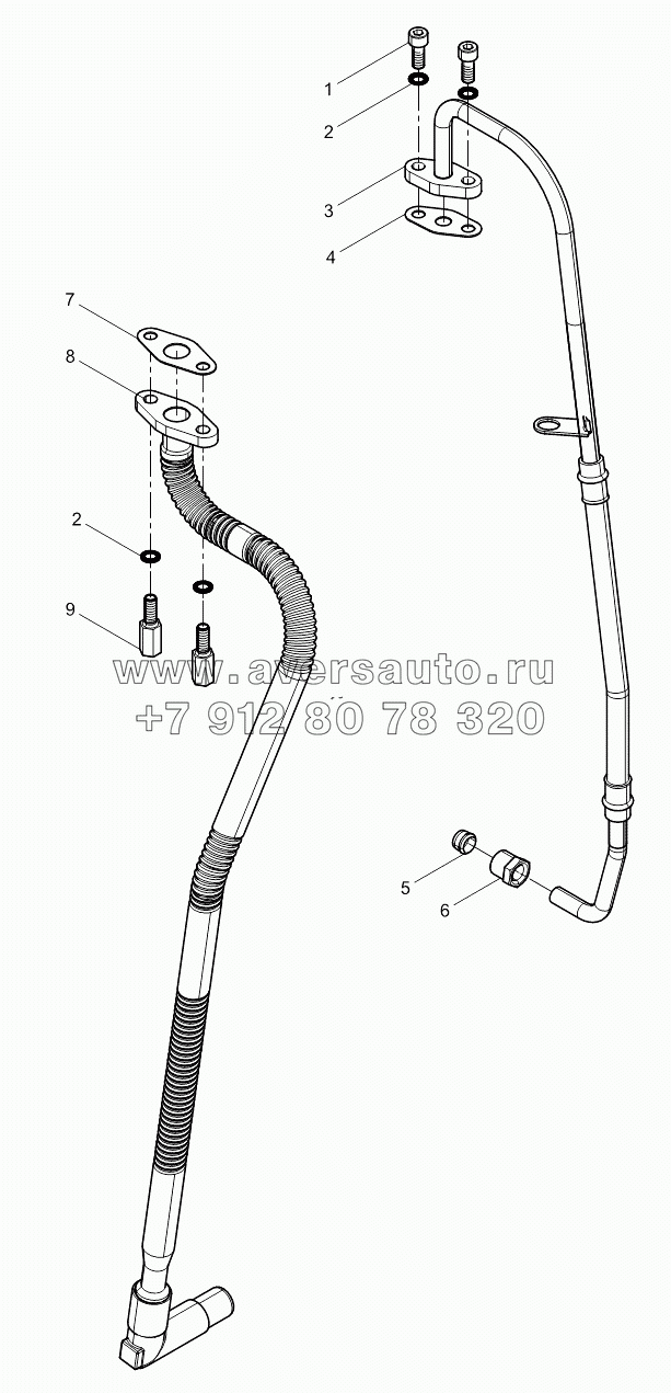 Turbocharger Oil pipe Group