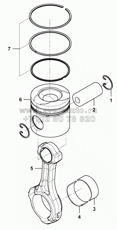  Piston and connecting rod group