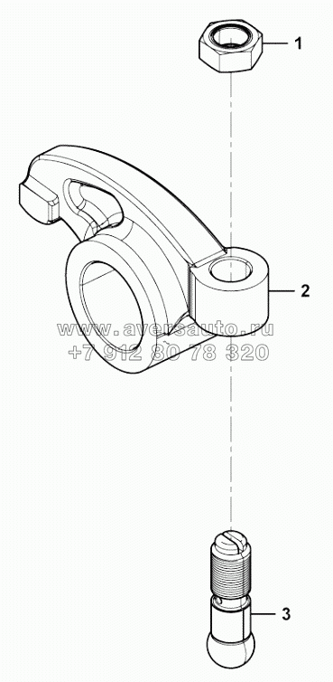  Exhaust rocker arm set