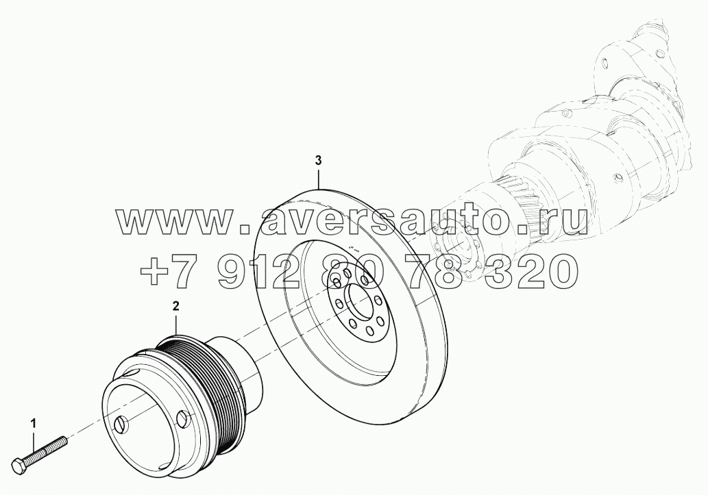  Crankshaft pulley group