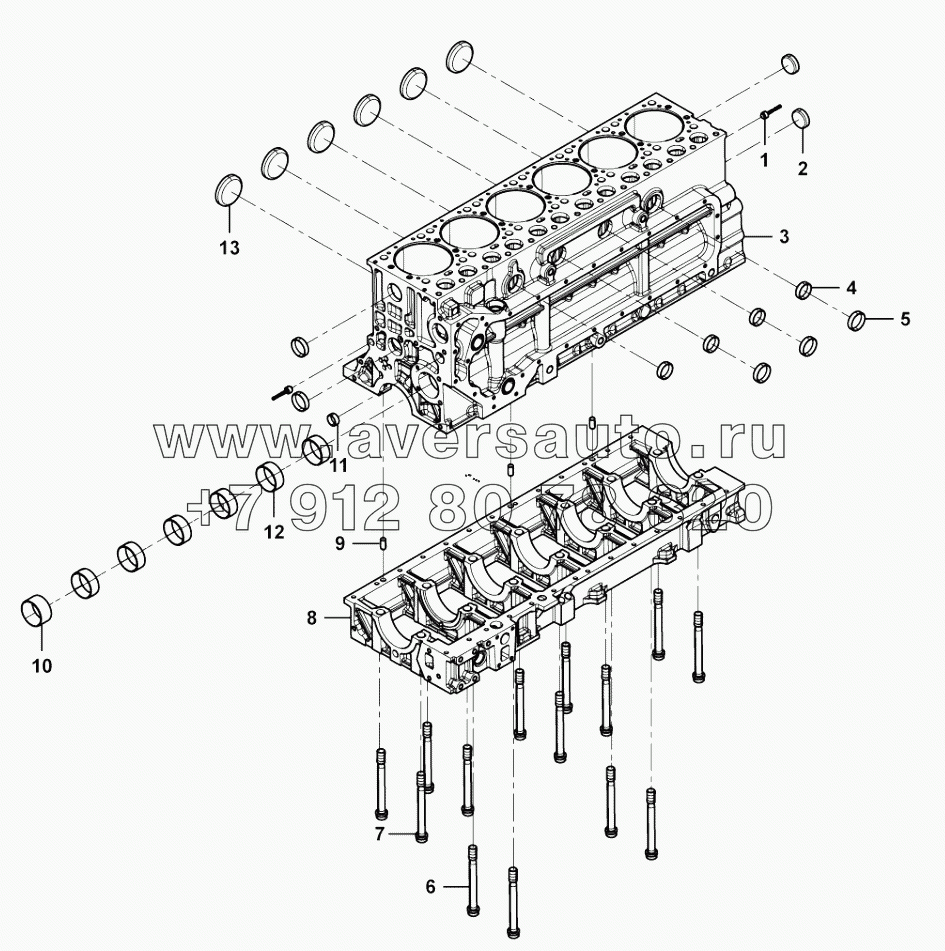  Cylinder block preassembly