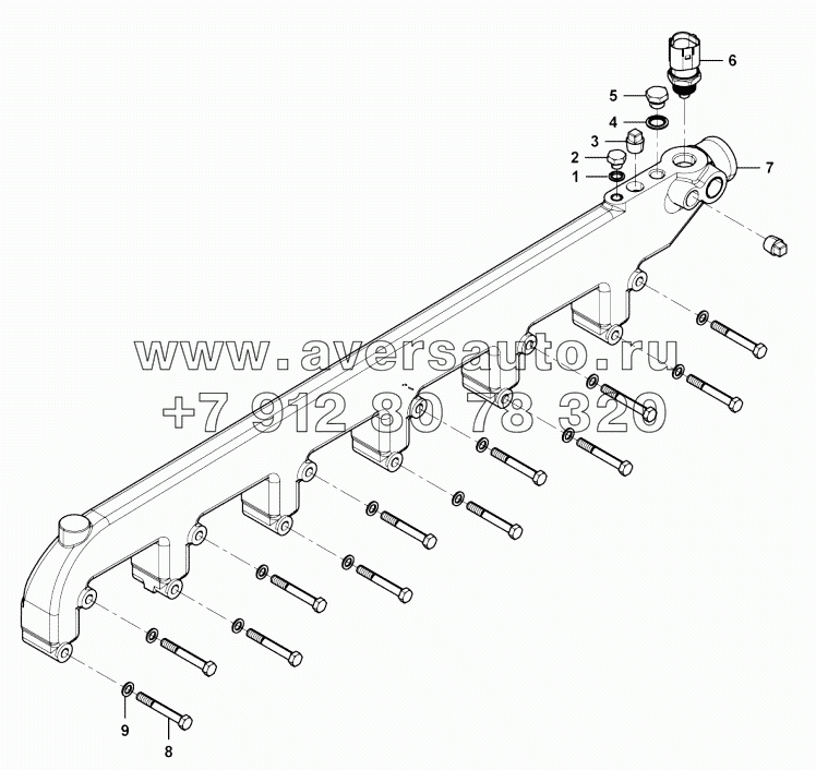  Water outlet pipe group