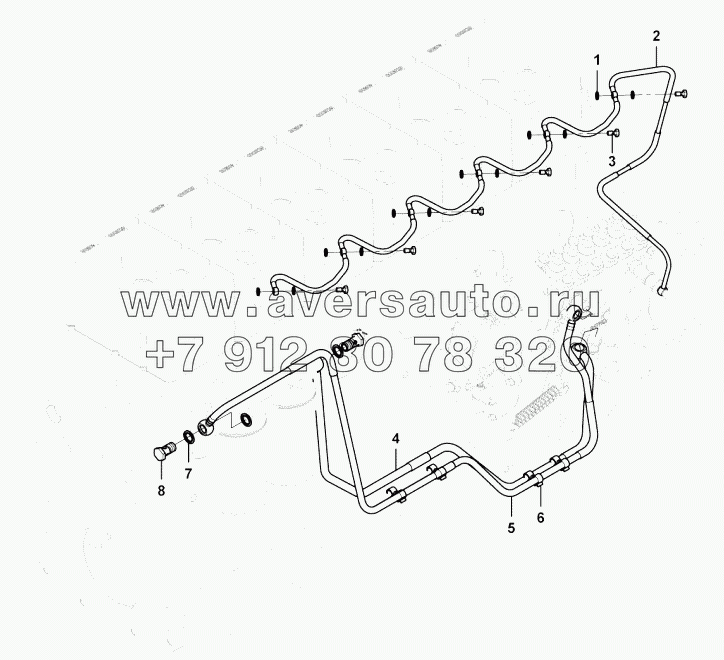  Low pressure fuel pipe group