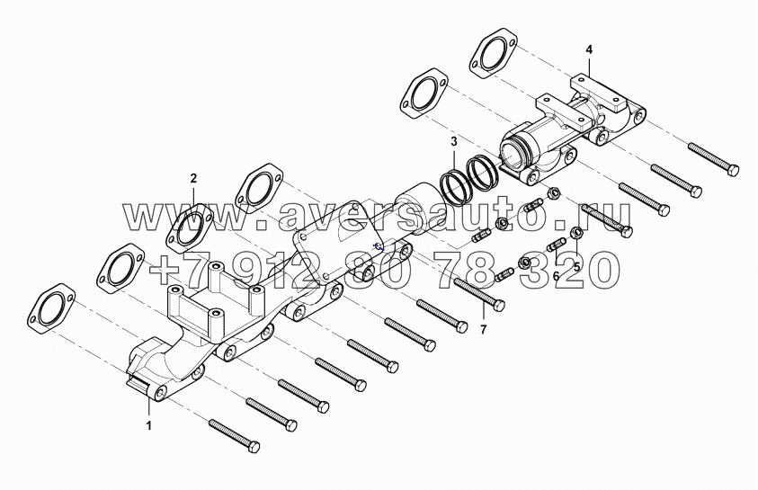  Exhaust manifold group