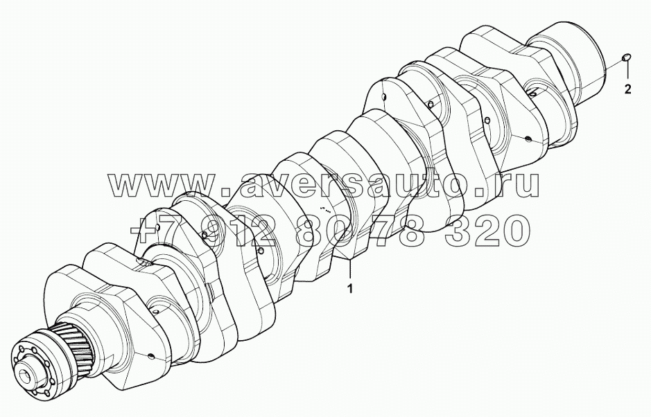  Crankshaft subassembly