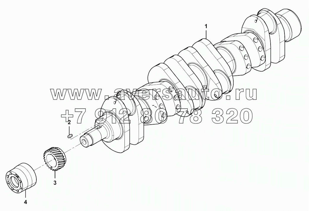  Crankshaft subassembly