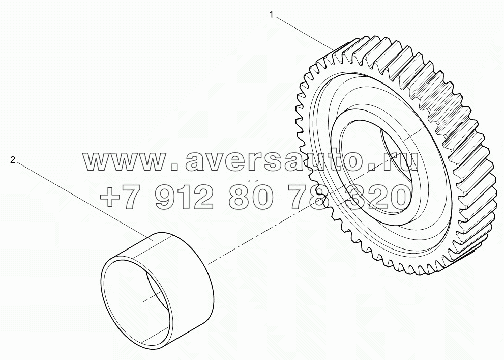 Intermediate gear assembly