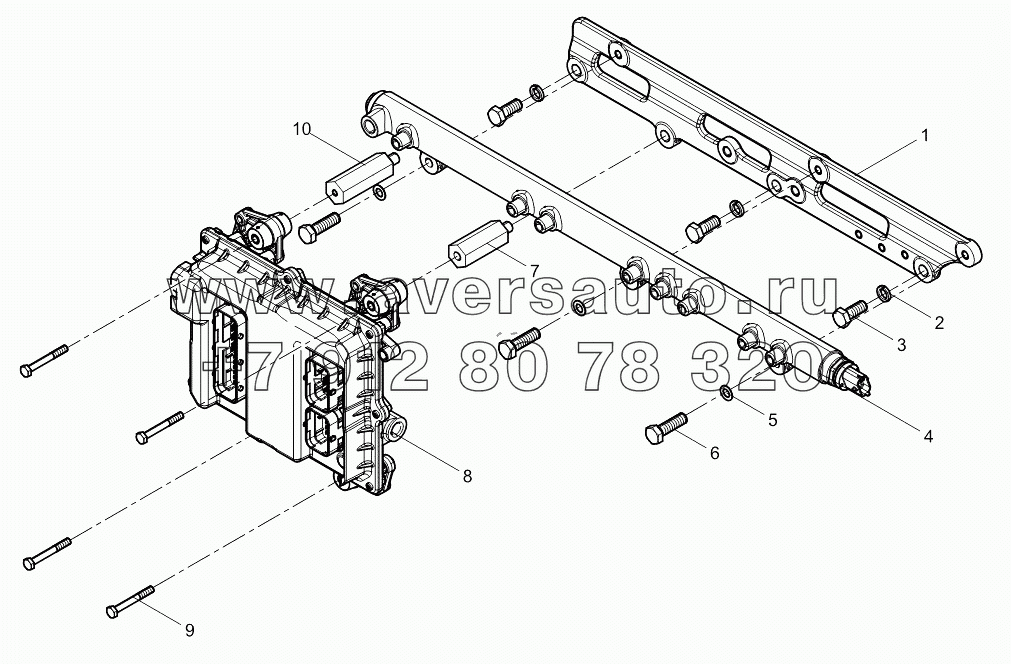 Common rail system combined group